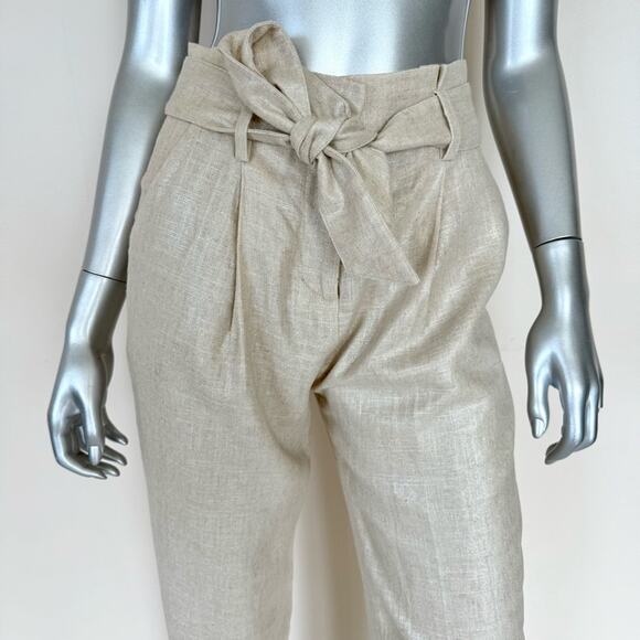 NEW!!! Veronica Beard women linen ankle pants size 0 Authentic - Picture 2 of 10